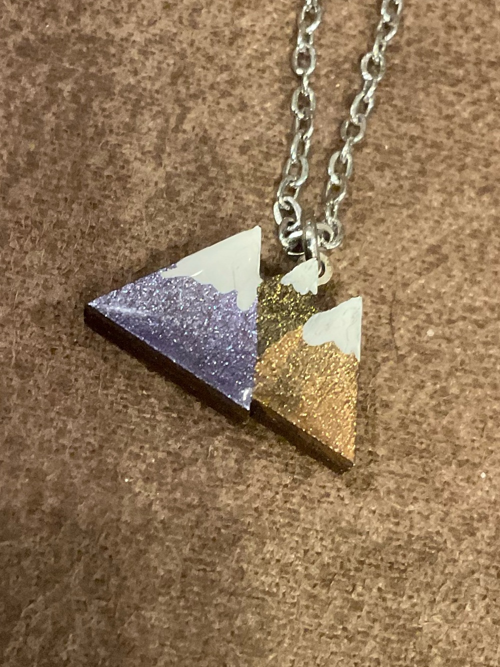 Handmade Mountain Range Necklace